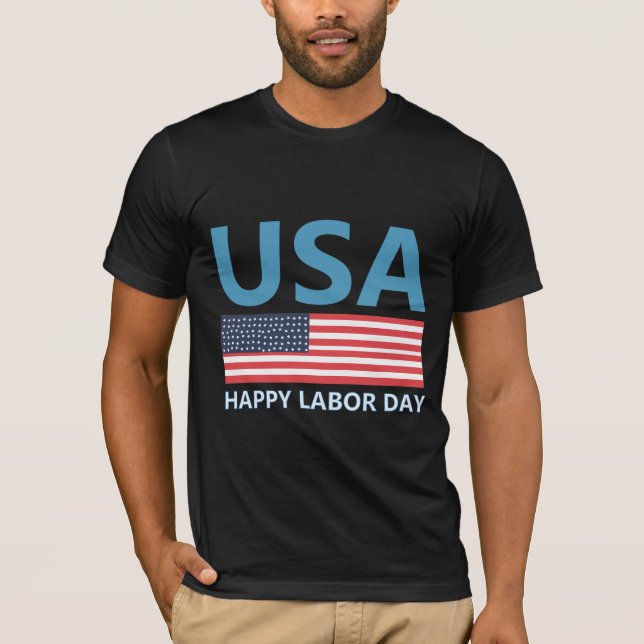 Camiseta única del Día del Trabajo de Estados Unid (Anverso)