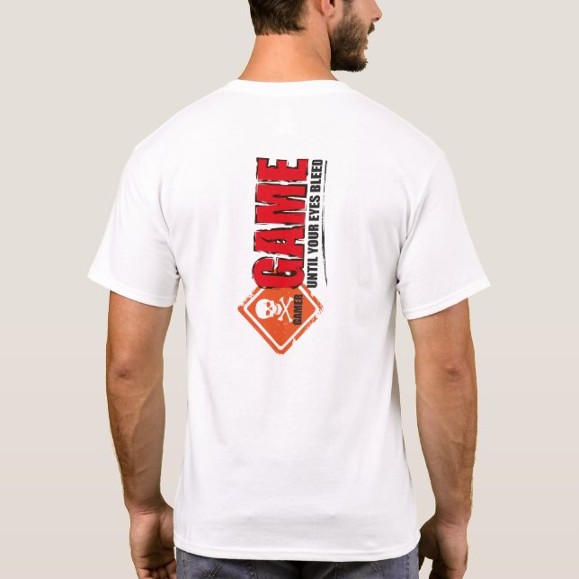 Camiseta única del videojugador (Reverso)