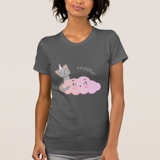 camiseta unicat cloud meow (Anverso)