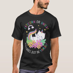 Camiseta Unicat O Caticorn A Quien Le Importa Ser Unicornio
