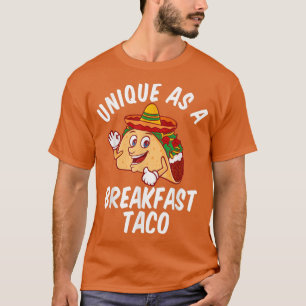 Camiseta Único Como Desayuno Taco Feliz Sonriente Kawaii Ta