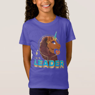 Camiseta Único diseño de unicornio "Soy líder"