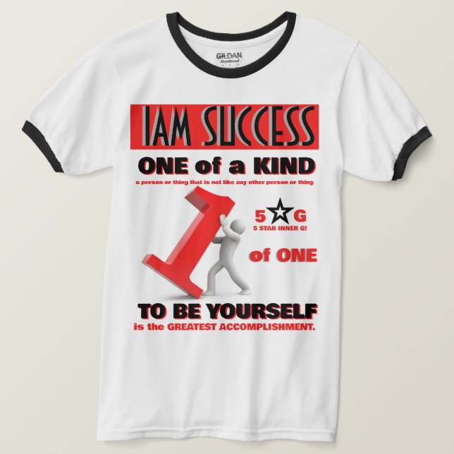 CAMISETA ÚNICO EN SU CLASE (Anverso del diseño)