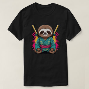 Camiseta Único eslogan Samurai Divertido y quirky Animal Wa