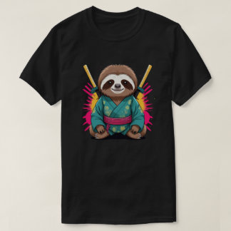 Camiseta Único eslogan Samurai Divertido y quirky Animal Wa