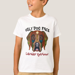 Camiseta Único Labrador Recuperar la cara de perro feo T-Sh