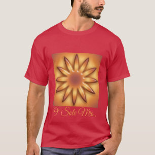 Camiseta Único Mio de O. Textura geométrica abstracta de