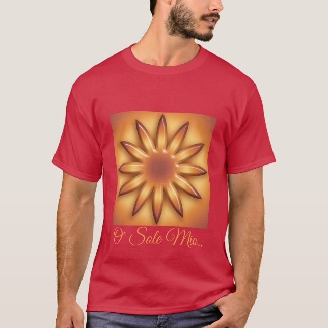 Camiseta Único Mio de O. Textura geométrica abstracta de la (Anverso)