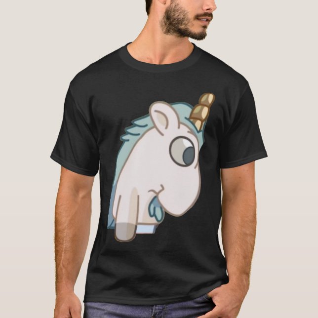 Camiseta Unicorcio divertido (Anverso)
