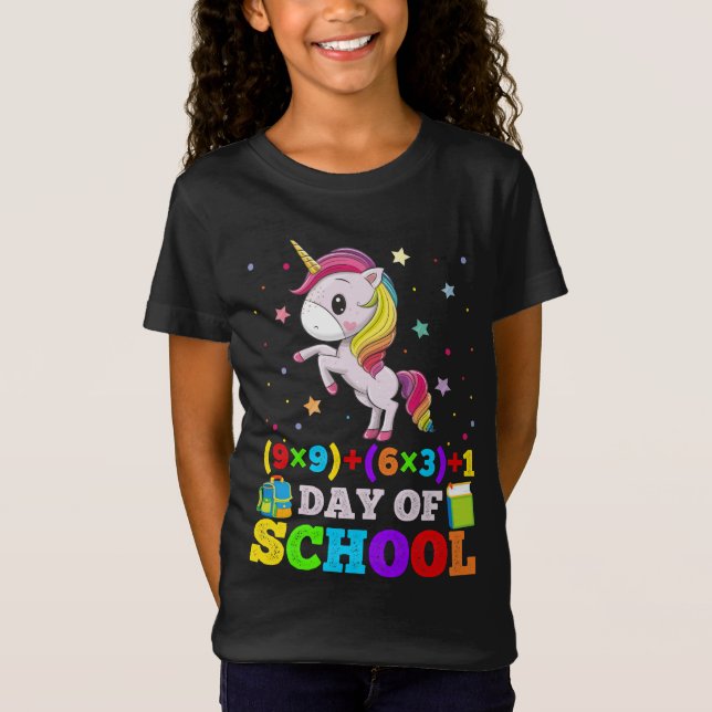 Camiseta Unicorn 100 días más inteligente (Anverso)