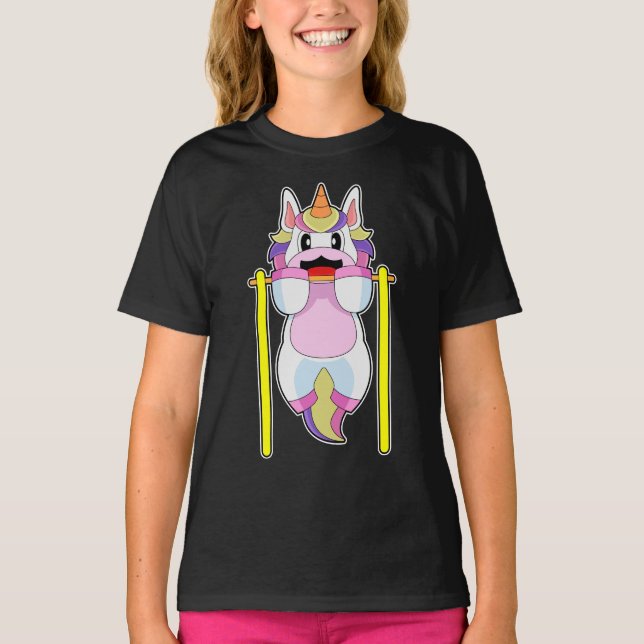 Camiseta Unicorn Bodybuilder Pull ups Bodybuilding (Anverso)