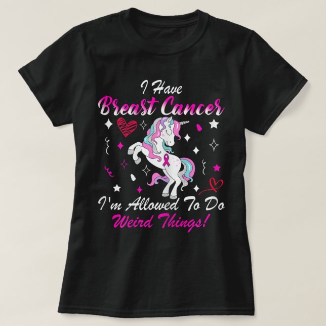 Camiseta Unicorn Breas para mujeres divertidas con concienc (Diseño del anverso)