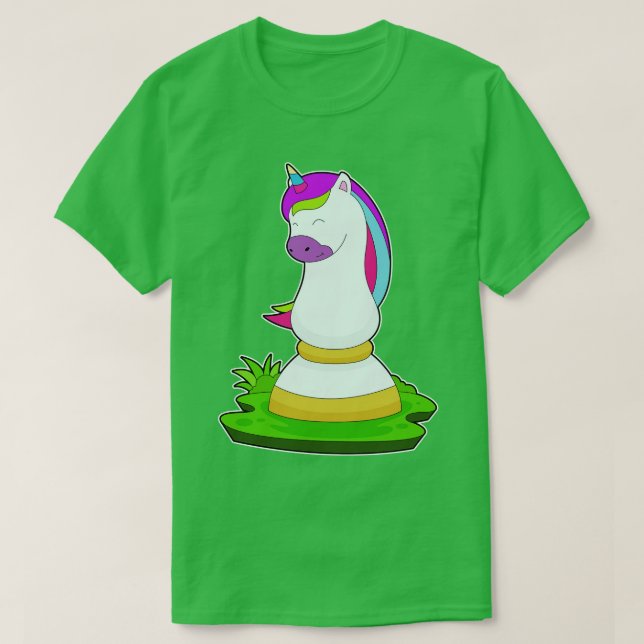 Camiseta Unicorn Chess pieza Knight Chess (Diseño del anverso)