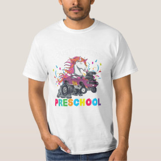 Camiseta Unicorn, Chica de preescolar aplastado