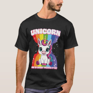 Camiseta Unicorn Cuando En Duda Hazlo Salir Bailando Unicor