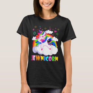 Camiseta Unicorn Dabbing Rainbow Jewish Jew Rosh Hashanah J