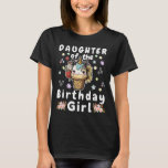 Camiseta Unicorn daughter of the Birthday Girl ice cream Fl<br><div class="desc">Unicorn daughter of the Birthday Girl ice cream Flowers.</div>