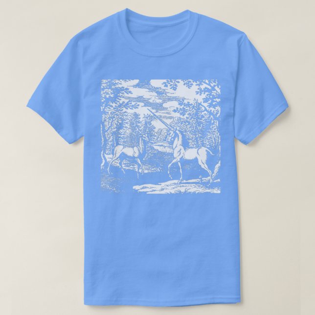 Camiseta Unicorn Deer Magic Romantic Antiguo Folktale Vinta (Diseño del anverso)