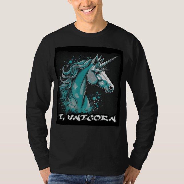 Camiseta Unicorn Design – Long Sleeve T-Shirt (Anverso)