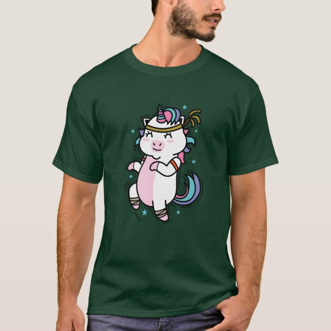 Camiseta Unicorn doing Endurance Sports Fitnessraining frie (Anverso)
