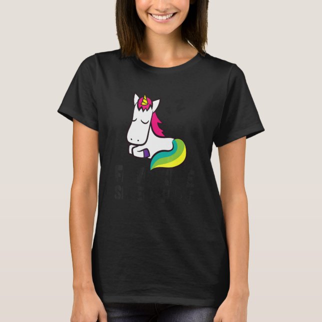 Camiseta Unicorn Favorite Sleep  Unicorn Pajama (Anverso)
