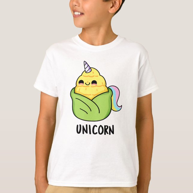 Camiseta Unicorn Funny Baby Corn Pun (Anverso)