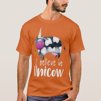 Camiseta Unicorn Funny Cow I believe in Unicow 