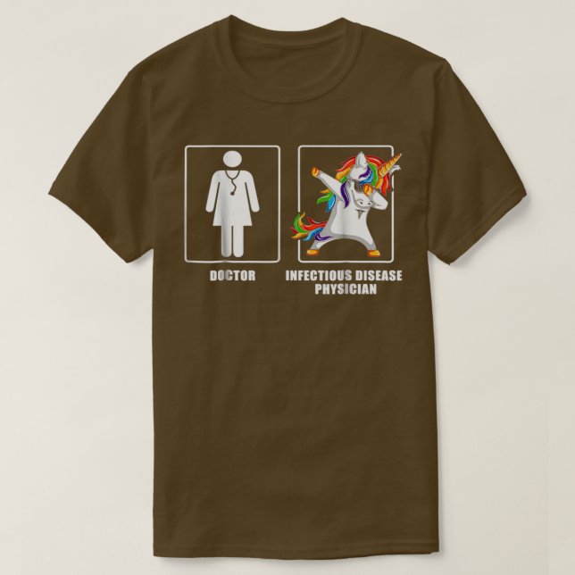 Camiseta Unicorn Funny Sh, Médico de Enfermedades Infeccios (Diseño del anverso)