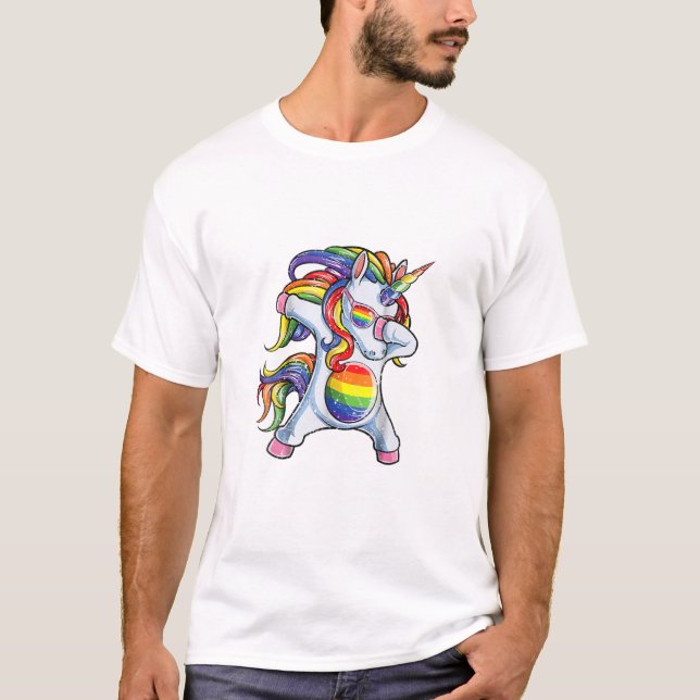 Camiseta Unicorn Gay Pride LGBT (Anverso)