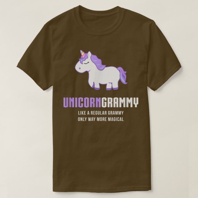 Camiseta Unicorn Grammy , Grammy Gracioso Cute Magical Gift (Diseño del anverso)
