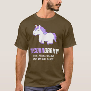 Camiseta Unicorn Grammy , Grammy Gracioso Cute Magical Gift