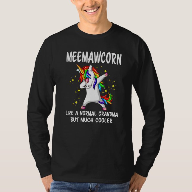 Camiseta Unicorn Grandma Meemaw Corn  Mothers Day (Anverso)