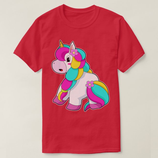 Camiseta Unicorn Hair Braid (Diseño del anverso)