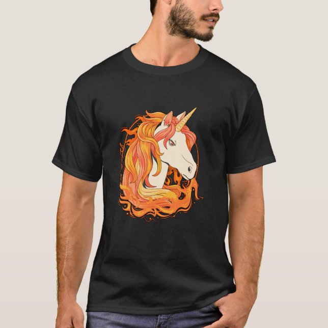 Camiseta Unicorn horse face costume best (Anverso)