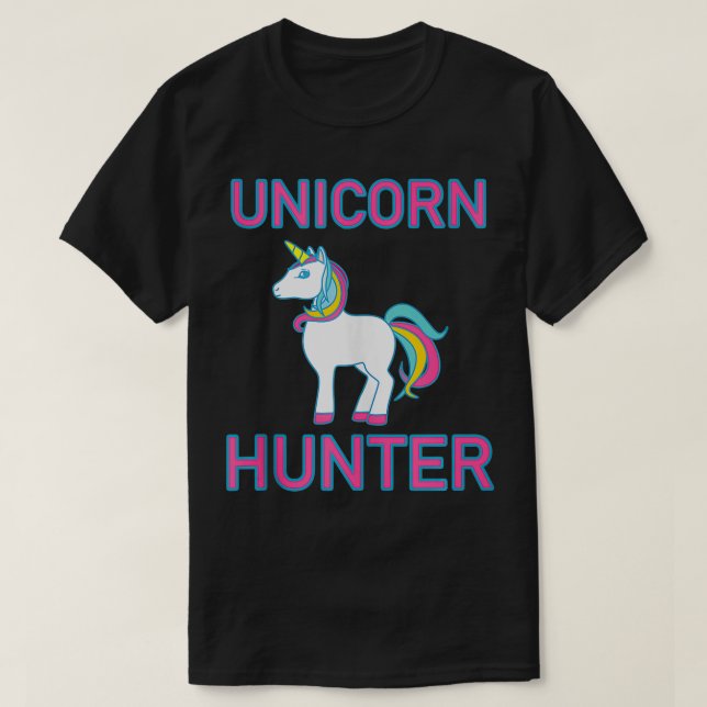 Camiseta Unicorn Hunter Rainbow Myth Fairytale Unicorn Colo (Diseño del anverso)