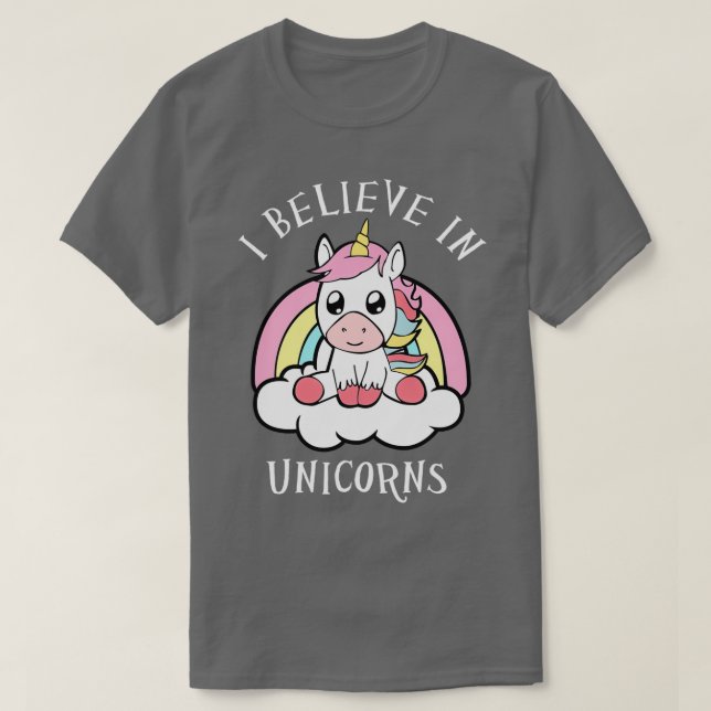 Camiseta Unicorn I Believe In Unicorns (Diseño del anverso)