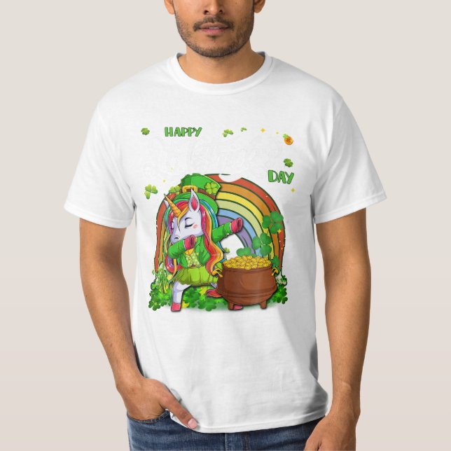 Camiseta Unicorn Leprechaun St Patrick (Anverso)