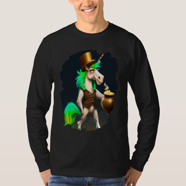 Camiseta Unicorn Leprechaun  Unicorns St Patricks Day (Anverso)
