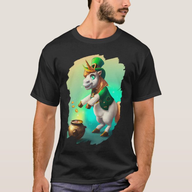 Camiseta Unicorn Leprechaun  Unicorns St Patricks Day  1 (Anverso)