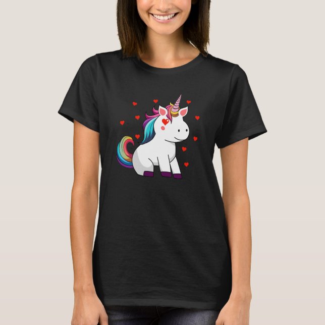 Camiseta Unicorn Love Geschenk (Anverso)