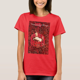 CAMISETA UNICORN MÁGICO, FLORES DE FANTASÍA, MOTIVOS DE FLO