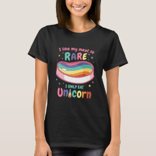 Camiseta Unicorn Mea Me Gusta Mi Carne Rara Unicornio R