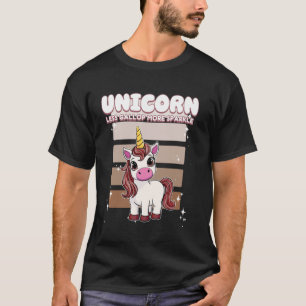 Camiseta Unicorn Menos Galopar Más Brillo Unicornio  2