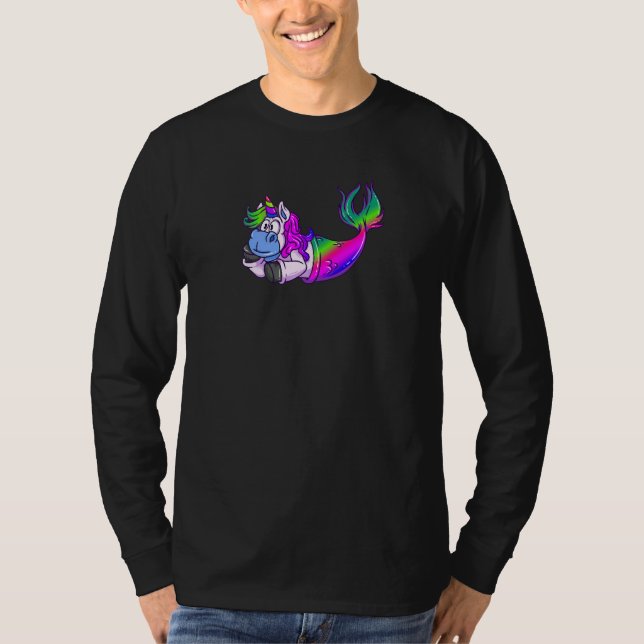 Camiseta Unicorn Mermaid Squad Matching Kids Boys Girls Men (Anverso)