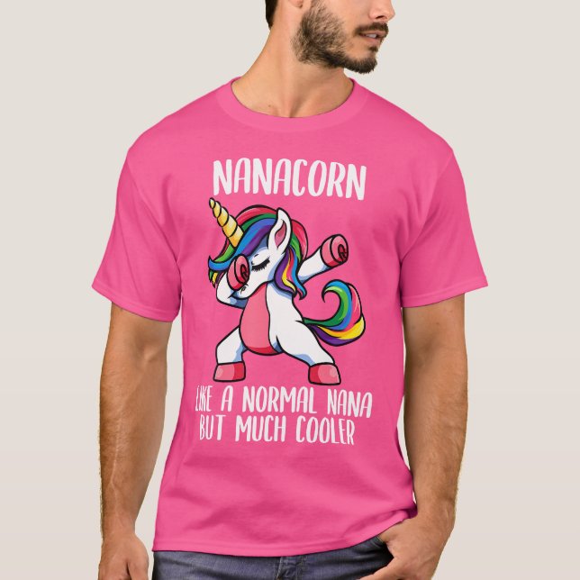 Camiseta Unicorn Nana Girl Birthday Party Apparel Nanacorn  (Anverso)