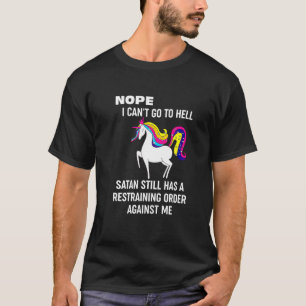 Camiseta Unicorn No puedo ir al infierno