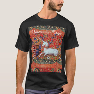 Camiseta UNICORN PARA Flores de Fantasía MÁGICA, Monograma 