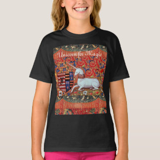 Camiseta UNICORN PARA Flores de Fantasía MÁGICA, Monograma