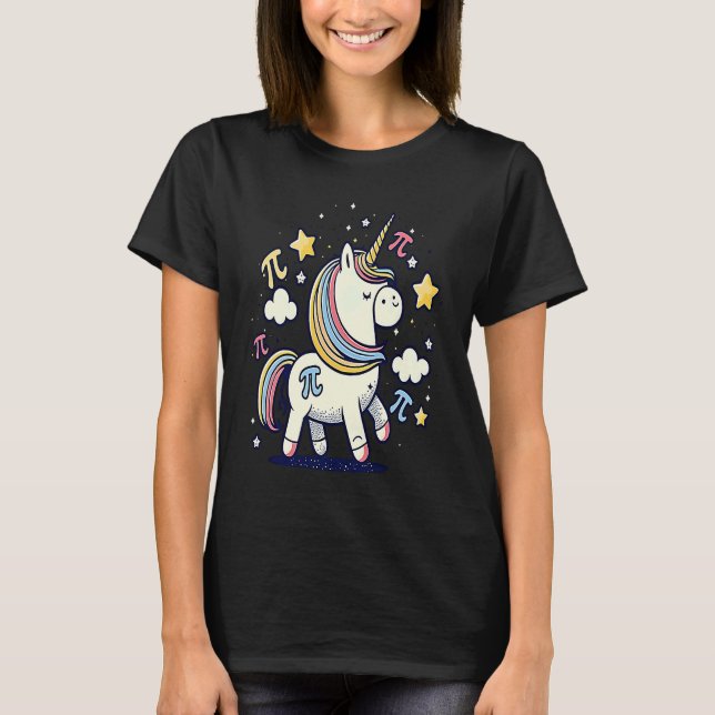 Camiseta Unicorn Pi Symbol Pi Day (Anverso)