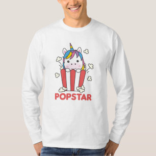 Camiseta Unicorn Popcorn Whats Poppin Funny PopStar